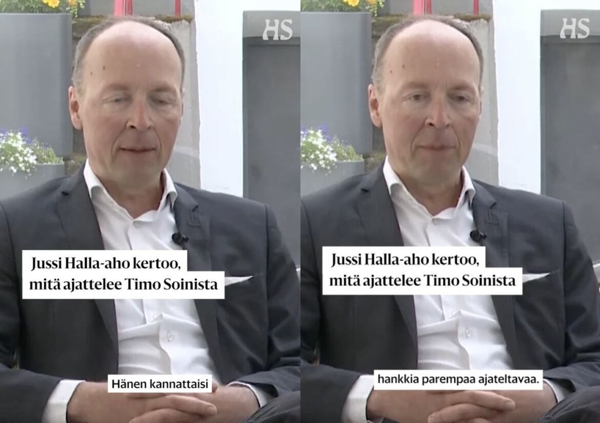 Sattumaako? Jussi Halla-aho ja Helsingin Sanomat ottivat Riepun sloganin käyttöön!