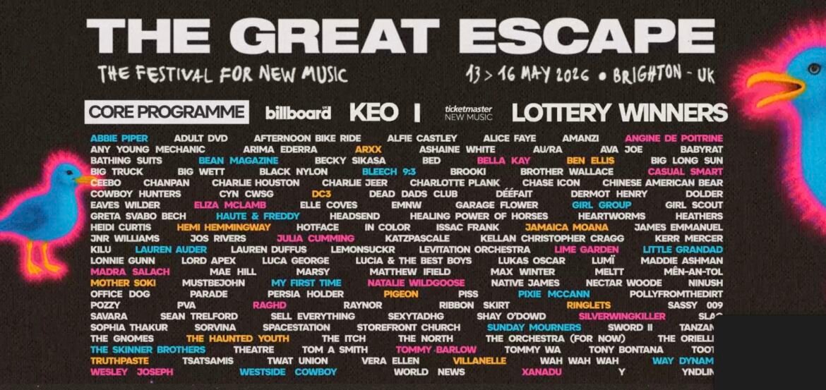 Englannin The Great Escape -kaupunkifestivaali esittelee joka toukokuu huomisen tähdet